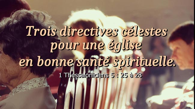 Lire la suite à propos de l’article Trois directives célestes pour une église en bonne santé spirituelle.